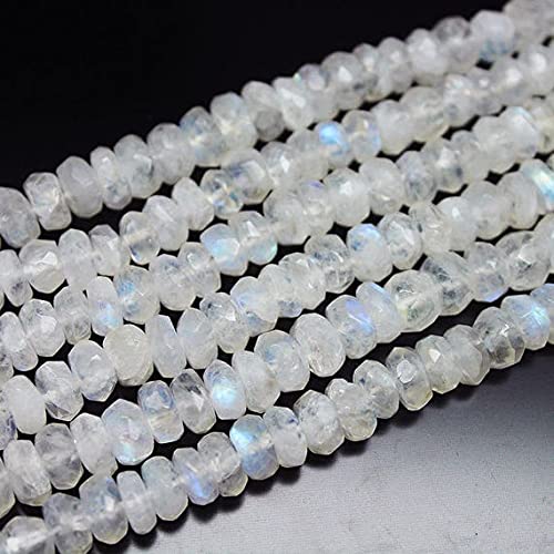 Perles en pierre de lune arc-en-ciel 7mm pour fabrication bijoux artisanaux en fil