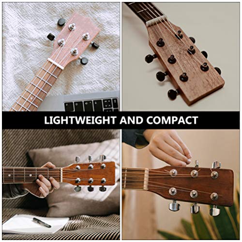 Heallily Electric Bone Nut Replacement 6 Pcs Bass Guitar Nut Blank Bone Nuts Electric Guitar Nut Replacement Neck Parts For Electric Acoustic Classical Cigar Guitar Mandolin Electric Guitar Nut #TOP2