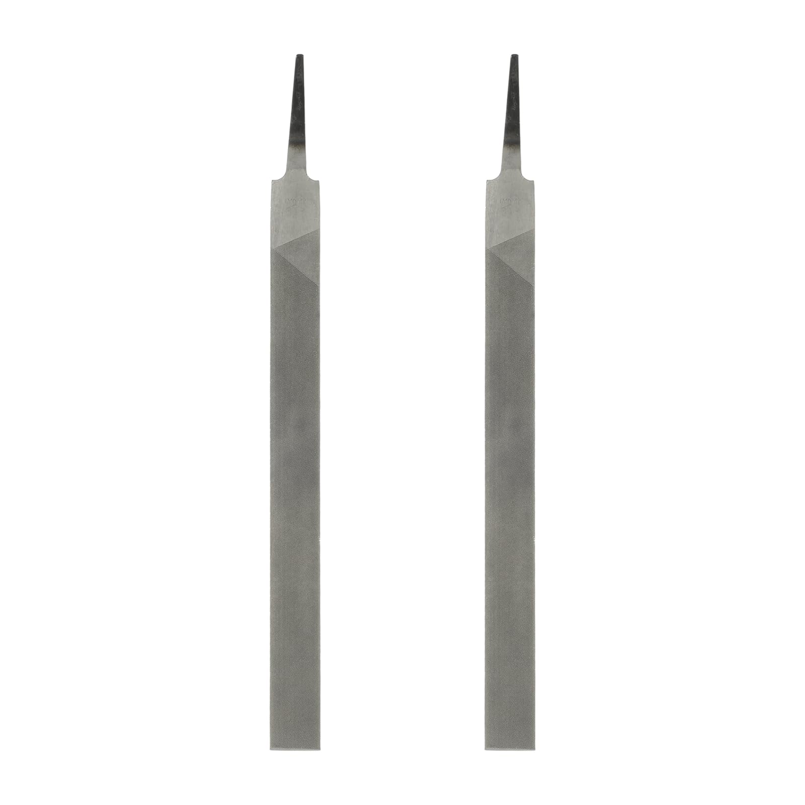 sourcing map 2pcs Flat Thin Cut File 14" Double Cut Teeth High Carbon Steel Hand Rasp File Without Handle for Metal Wood Deburring Removing