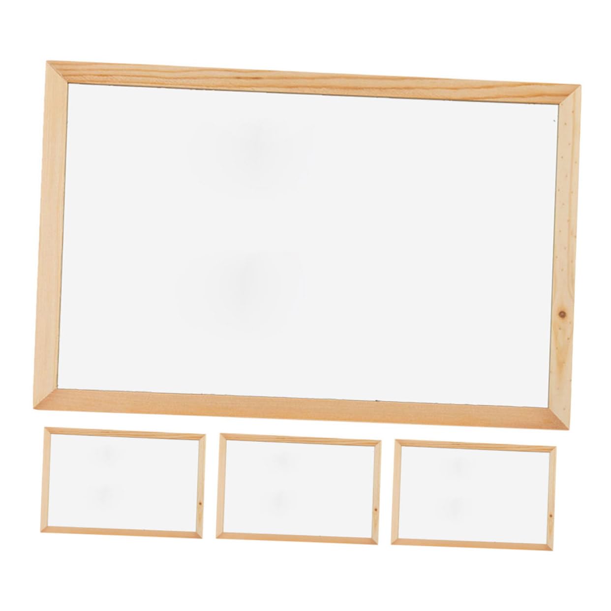 PLAFOPE 4pezzi Lavagna Bianca da Tavolo Portatile Riutilizzabile Piccolo Blocco da Disegno per Appunti Messaggi Disegni Uso in Casa Ufficio Aula