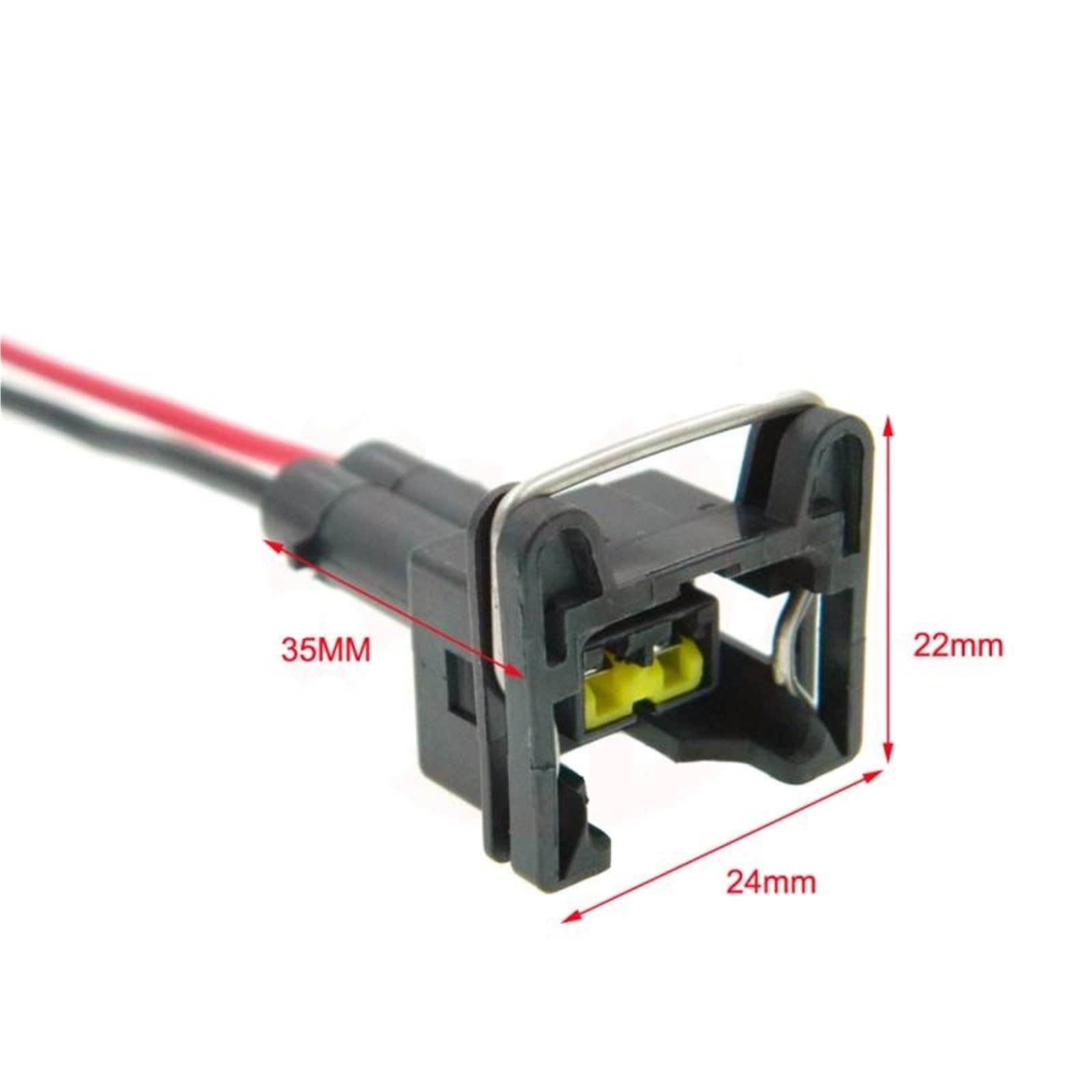 Zestaw wodoodpornych wtyczek wtryskiwacza paliwa EV1 pasuje do Bosch 440cc 650cc 850cc 1000cc z bolcem i przewodem(10pcs)