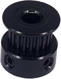 ULTECHNOVO Black Idler Pulley Timing Pulley Wheel 3pcs 20 3D Printer Accessory Timing Belt Idler Pulley synchronous Wheel gt2 Machine Tool Timing Belt Pulley