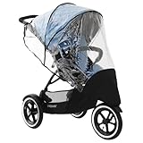 phil&teds Stormy Weather Cover for Single Navigator Stroller, Clear