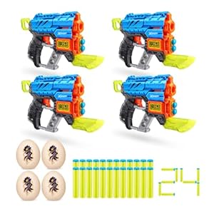 Xshot Dino Attack 4er Schaumstoff-Blaster Set