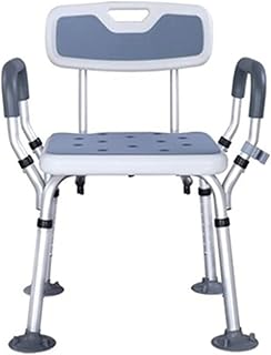 LHGXQ-Dp Sedile per Doccia, Attrezzatura Ausiliaria per Doccia Regolabile in Altezza per Anziani, Alluminio E Plastica HDPE con Schienale Sedile Antiscivolo per Vasca da Bagno