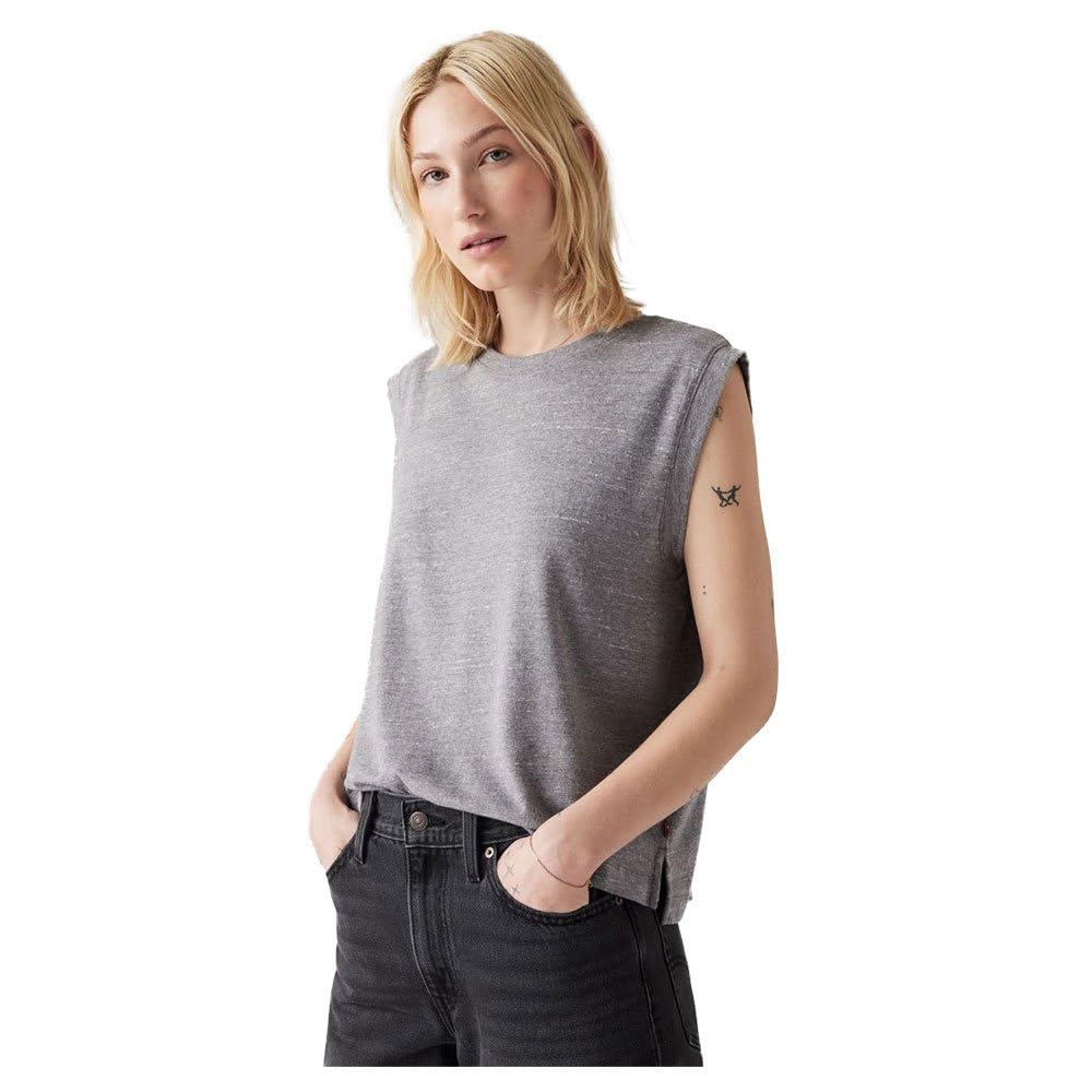 Levi's Damski tank top bokserski, Triblend Header Gray, M