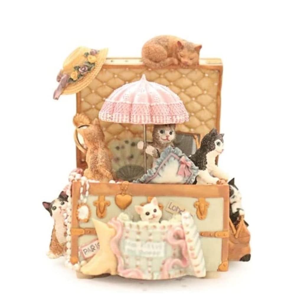 Caja Musical Personalizada Caja De Música Personalizable Vintage, Adornos De Gato, Caja De Música De Princesa, Regalos De Cumpleaños, Navidad Y Aniversario Cajita de Musica