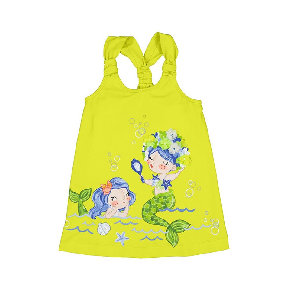 Mayoral Vestido Niña Verano –Sin Mangas – Vestido Playero para Niña – Ropa de Regalo-rallado – para niñas de 2 años a 8 años