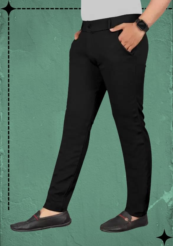 Image of Men's Slim Fit Casual Chinos Pants Stretch Cotton Trousers with Flat Front, Comfortable Everyday TS K043 Parent