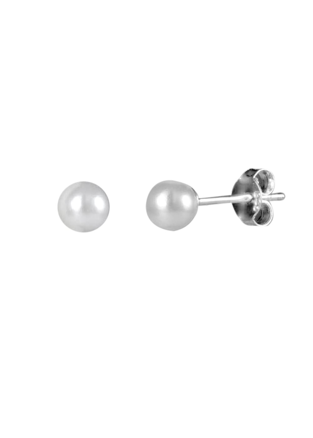 Abhooshan Sterling silver 4mm round shaped pearl stud (B073XKVTG6) Amazon Price History, Amazon Price Tracker