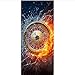 Produktbild zhangshifa Casino Feuer Mit Wasser Bild Wandmalereien Wandaufkleber Tür Aufkleber Tapete Aufkleber Home Decoration 77X200CM