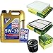 Produktbild QR-PARTS 69367426 Filter Set Inspektionspaket 5 Liter Liqui Moly Motoröl Longlife III 5W-30 MANN-FILTER Innenraumfilter Luftfilter Ölfilter