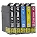 Price comparison product image 5 Pack Ink Cartridges 603XL Compatible with Epson WF-2810 WF-2830 WF-2835 XP-3100 XP-4100 XP-2100 XP-2105 XP-3105 XP-4105 Printer (2X Black 1x Cyan 1x Magenta 1x Yellow)