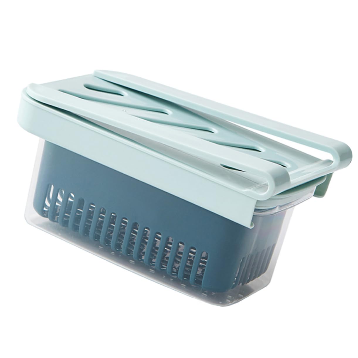 UTHCLO 1pc Boxes Refrigerator Storage Box Fridge Organizer with Lid Fruit Containers Refrigerator Storage Bin Refrigerator Crisper Bin Refrigerator Organizer Rack re-usable