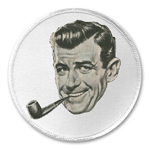 Vintage Man Smoking Pipe - 3