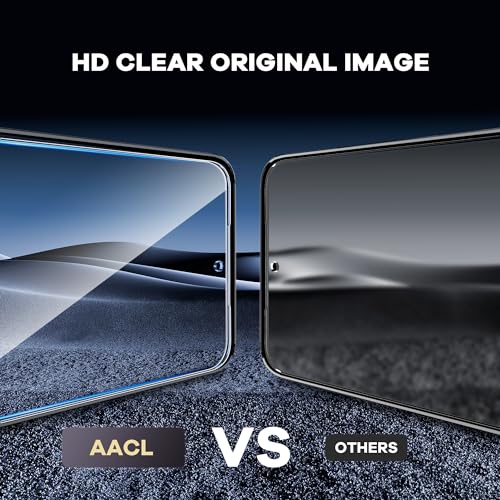 Image of AACL Screen Protector 2 Pack for Samsung Galaxy S25 S24 Glass | 9H hardness tempered glass resists daily scratches and wear for long durability