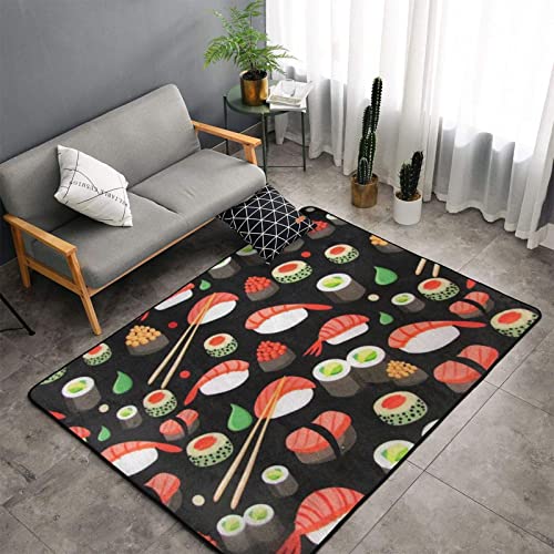Grand tapis de salon lavable et antidérapant - 150x100 cm pour intérieur moderne