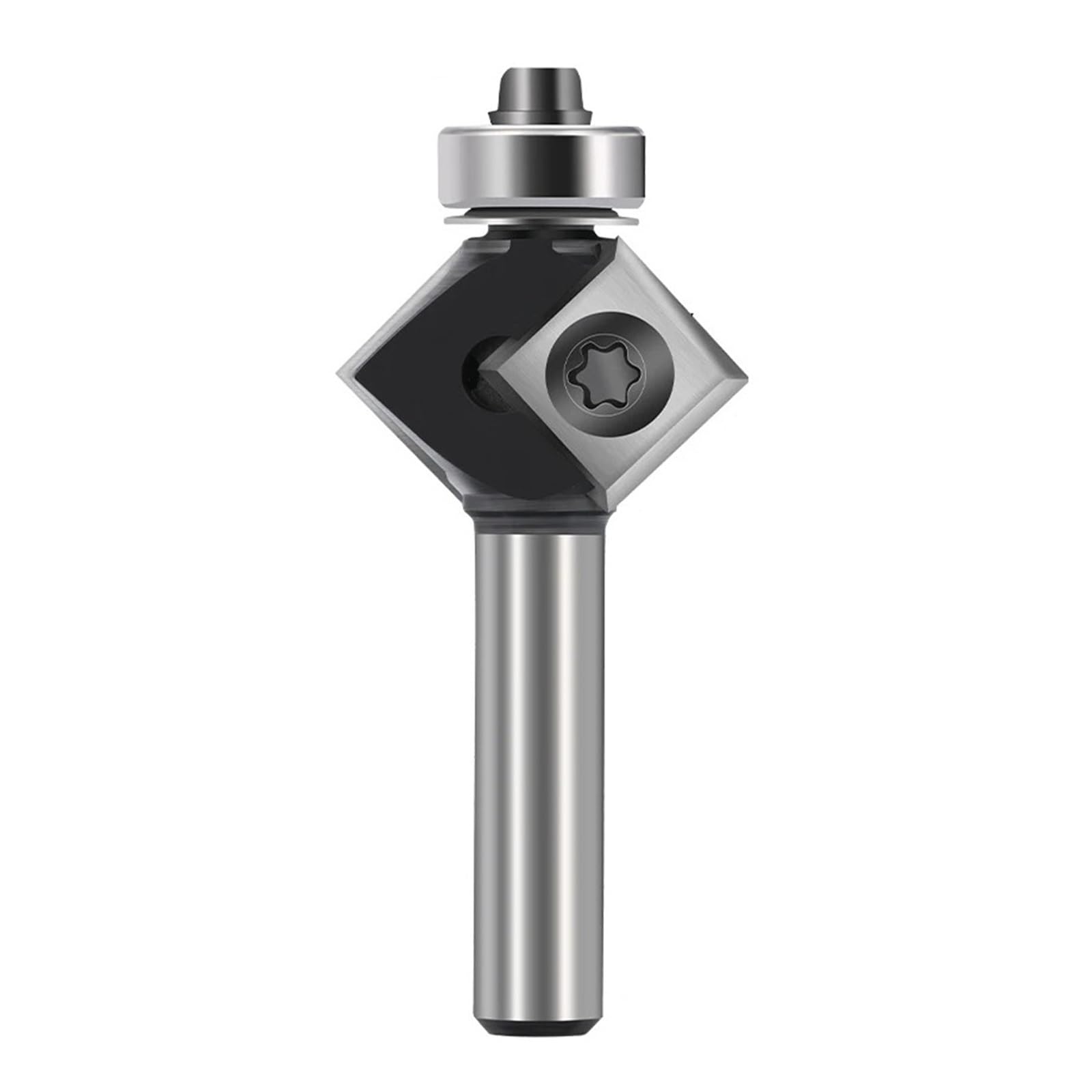 1PC Frez 8mm Trzpień CNC Wkładka Frez Frezowy Frez 45 Stopni V Rowek Frez Frezowy Do Narzędzi Do Obróbki Drewna
