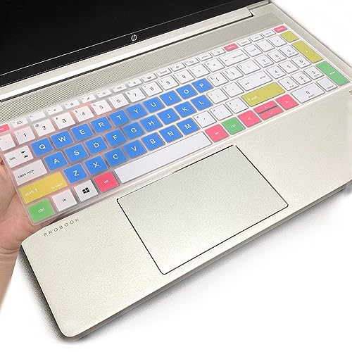 Image of Keyboard Cover for 15.6 inch HP ProBook 450 G8 G9 G10/ 455 G8 G9 G10/ 650 G8/HP Zbook Power G8 G9, HP ProBook 15.6 inch Laptop Keyboard Skin(NOT fit HP ProBook 450/455/650 G6 G7)-CandyBlue