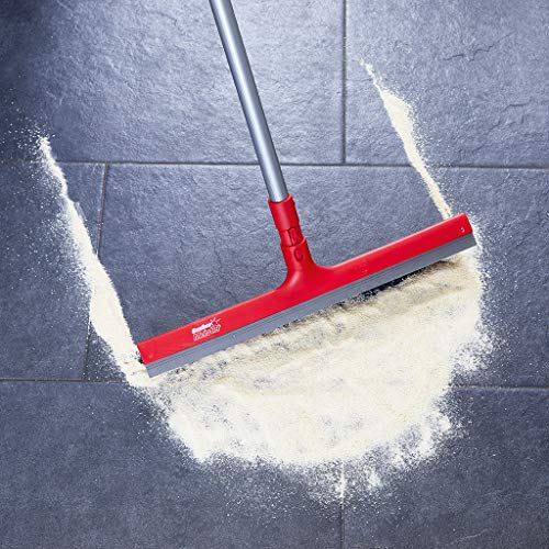 Sauber Meister Fliesenbesen 42 cm | Straßenbesen und Fugenbesen für Haus & Garten | Alternative zum Rosshaarbesen | Stubenbesen mit Teleskopstiel – Bild 4