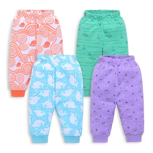 Image of LuvLap Baby Boys & Girls 100% Cotton Pyjama Sets, Pack Of 4
