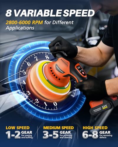 Cordless 8-Speed Car Polisher