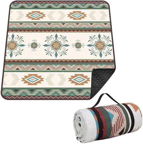 77.56"×77.56" Large Picnic Blankets Waterproof Picnic Mat Foldabl...