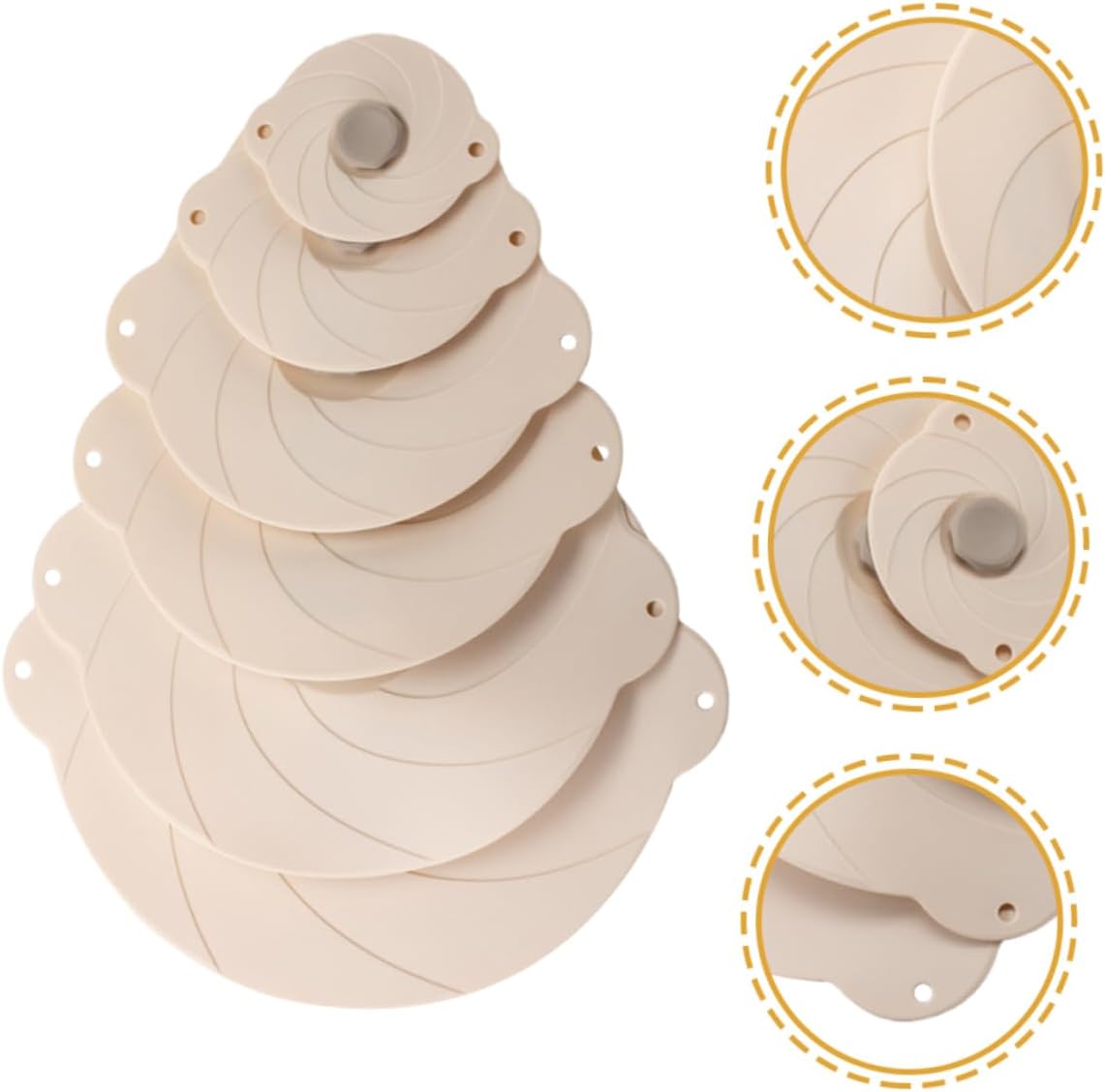 1Set Silicone Lid for Microwave Food Splatter Guard Covers for Pots Pans Includes to Easy to Use Suction Design for Microwaving