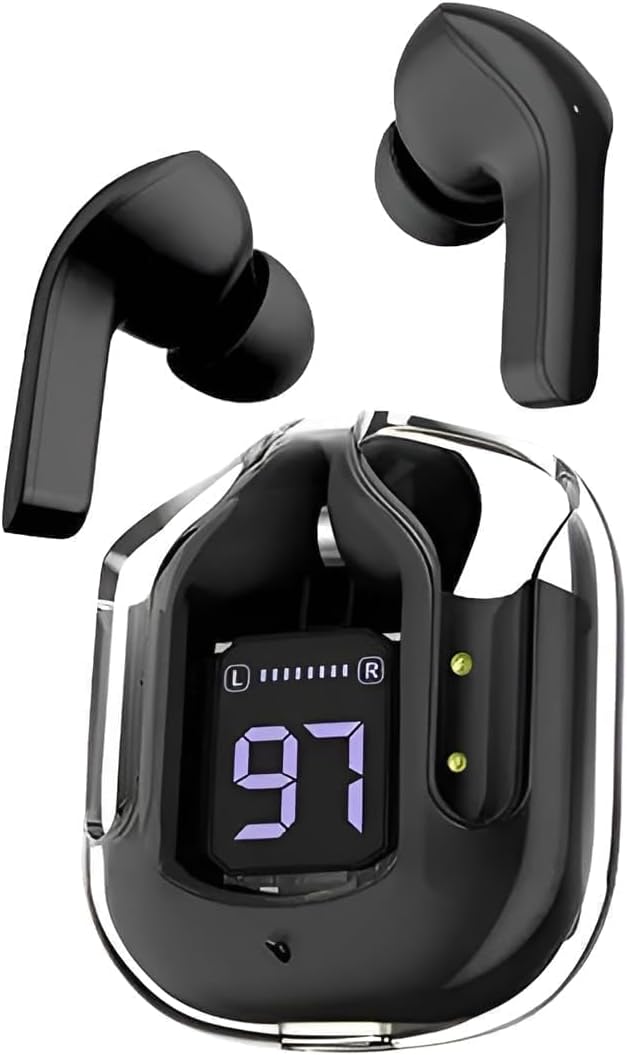 Wireless Earbuds Bluetooth 5.3 TWS Earphones Full Touch Control Headphones Fast Stable & Connection Smart LED Headset Sports Bud Built-in Microphone Immersive Sound Quality Ensure