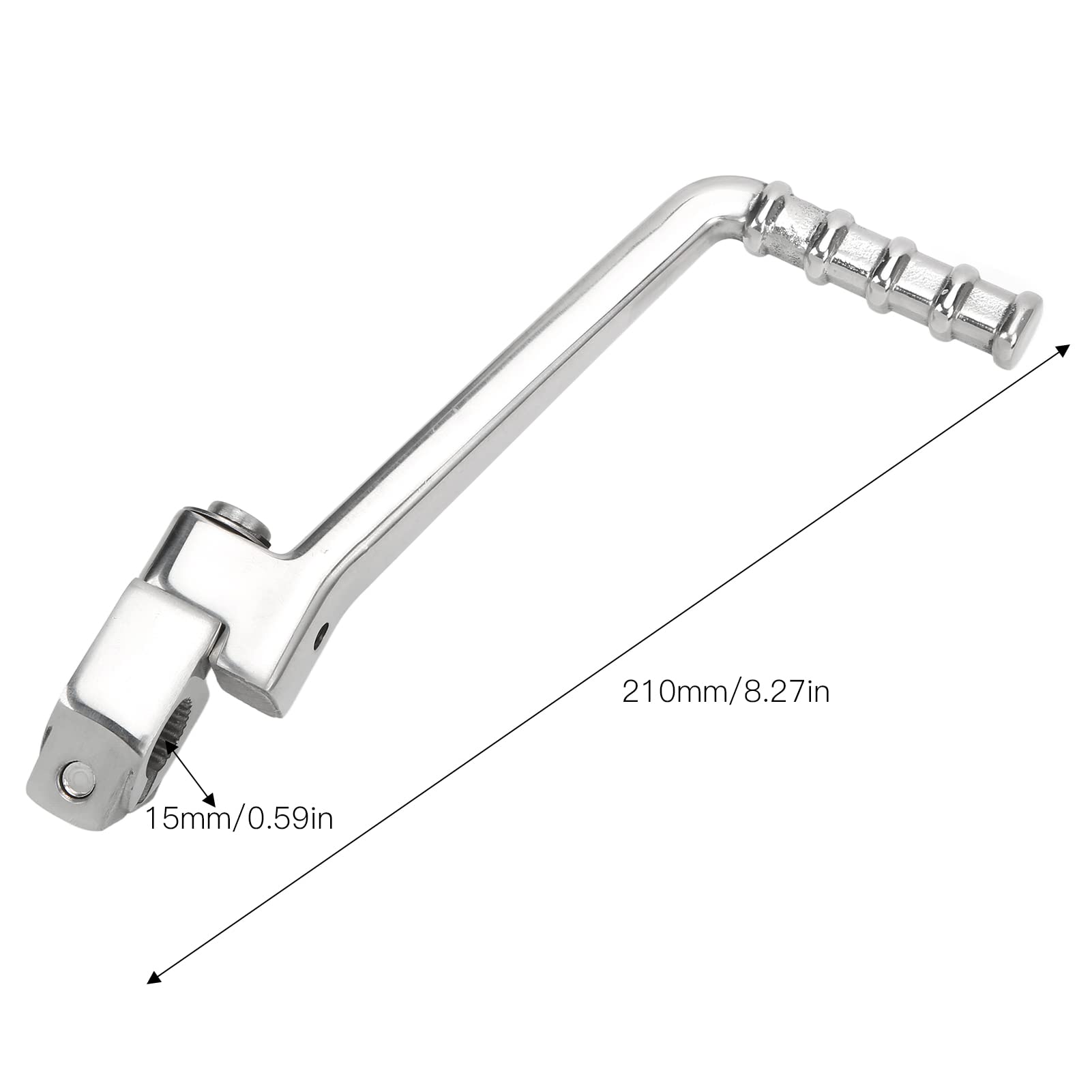 KIMISS Leva di Avviamento Pieghevole - Starter 15mm per Moto Pit PRO in Lega di Acciaio Durevole