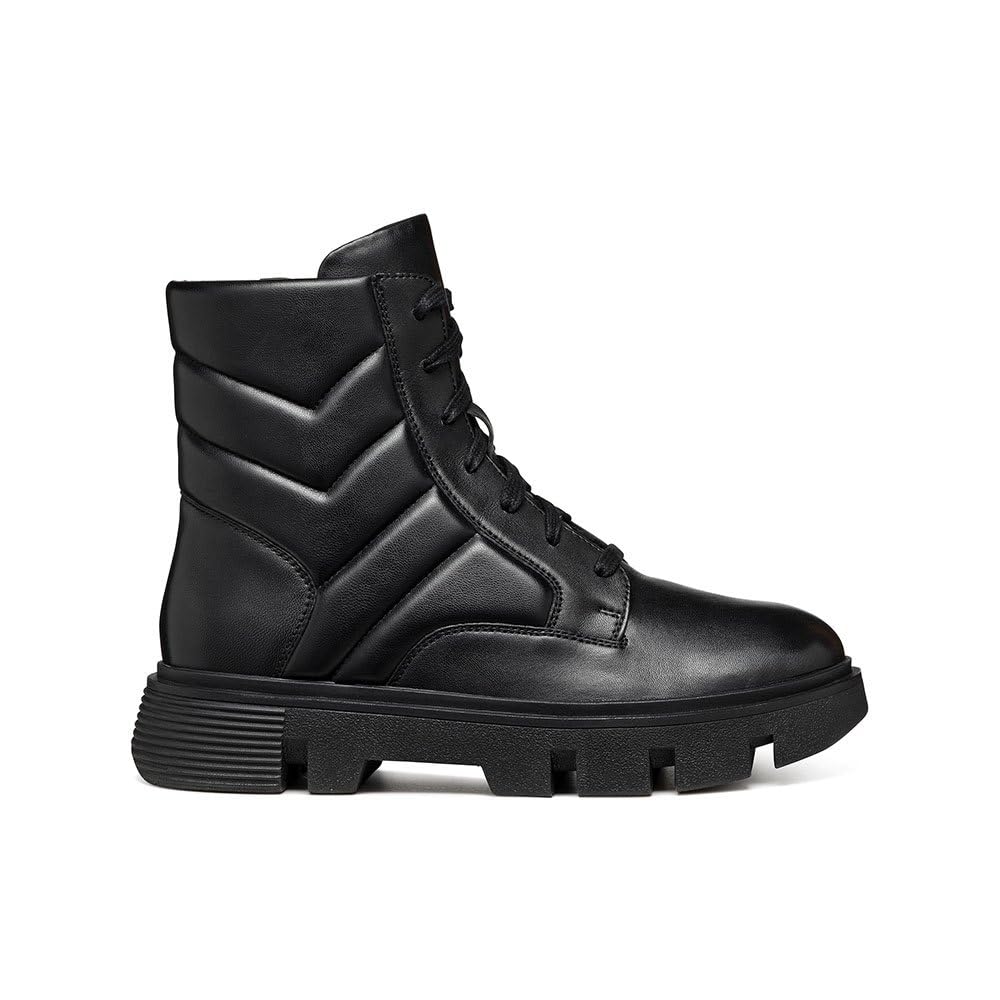 Geox Women's D Vilde AAnkle Boot, black, 5 UK