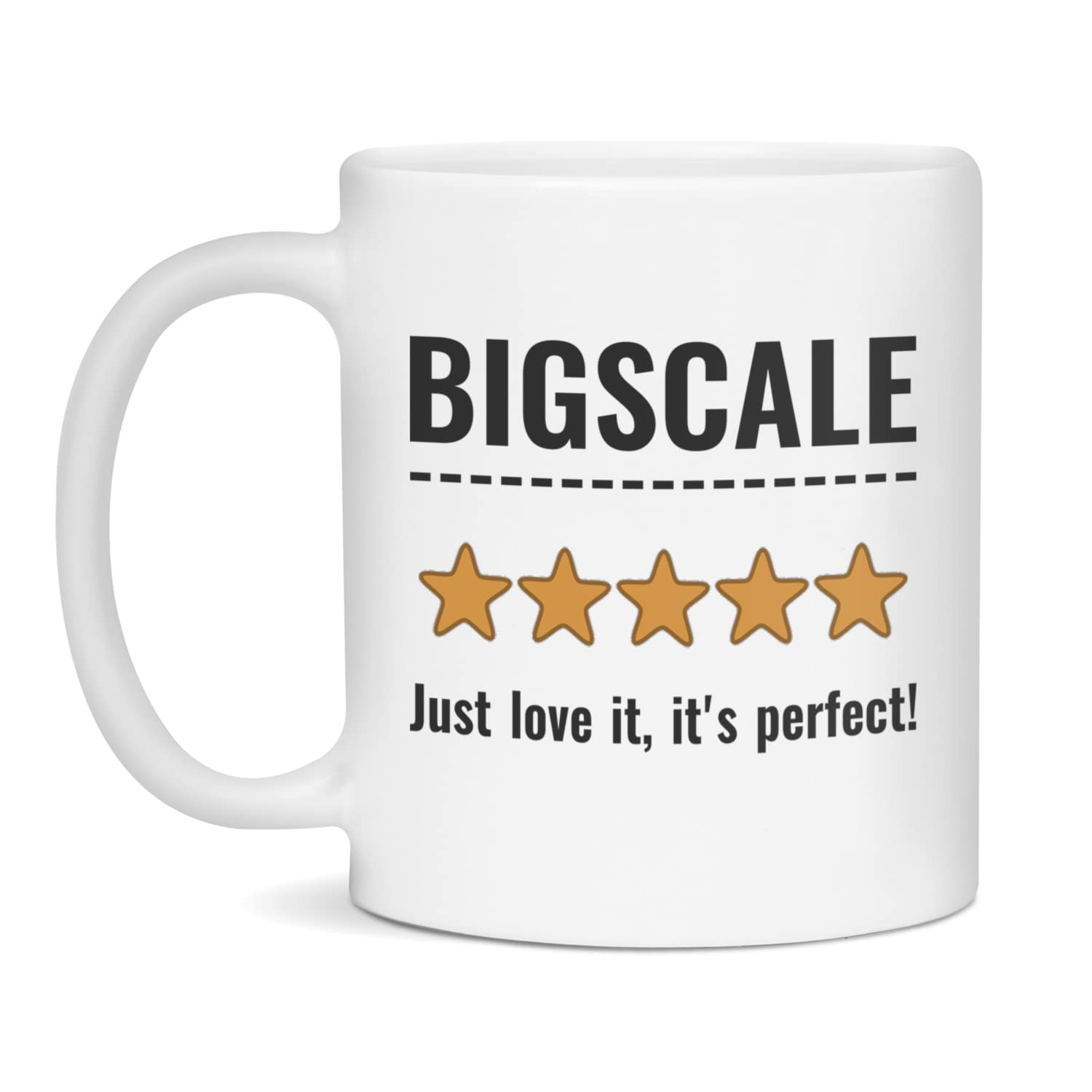 Bigscale Just love it, it's perfect Ceramic Coffee Mug, 11-Ounce White