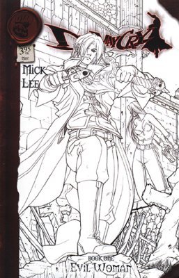 Devil MAY CRY #1 "Pat Lee (Front) and Michael Turner (Back) B&w Sketch Variant "