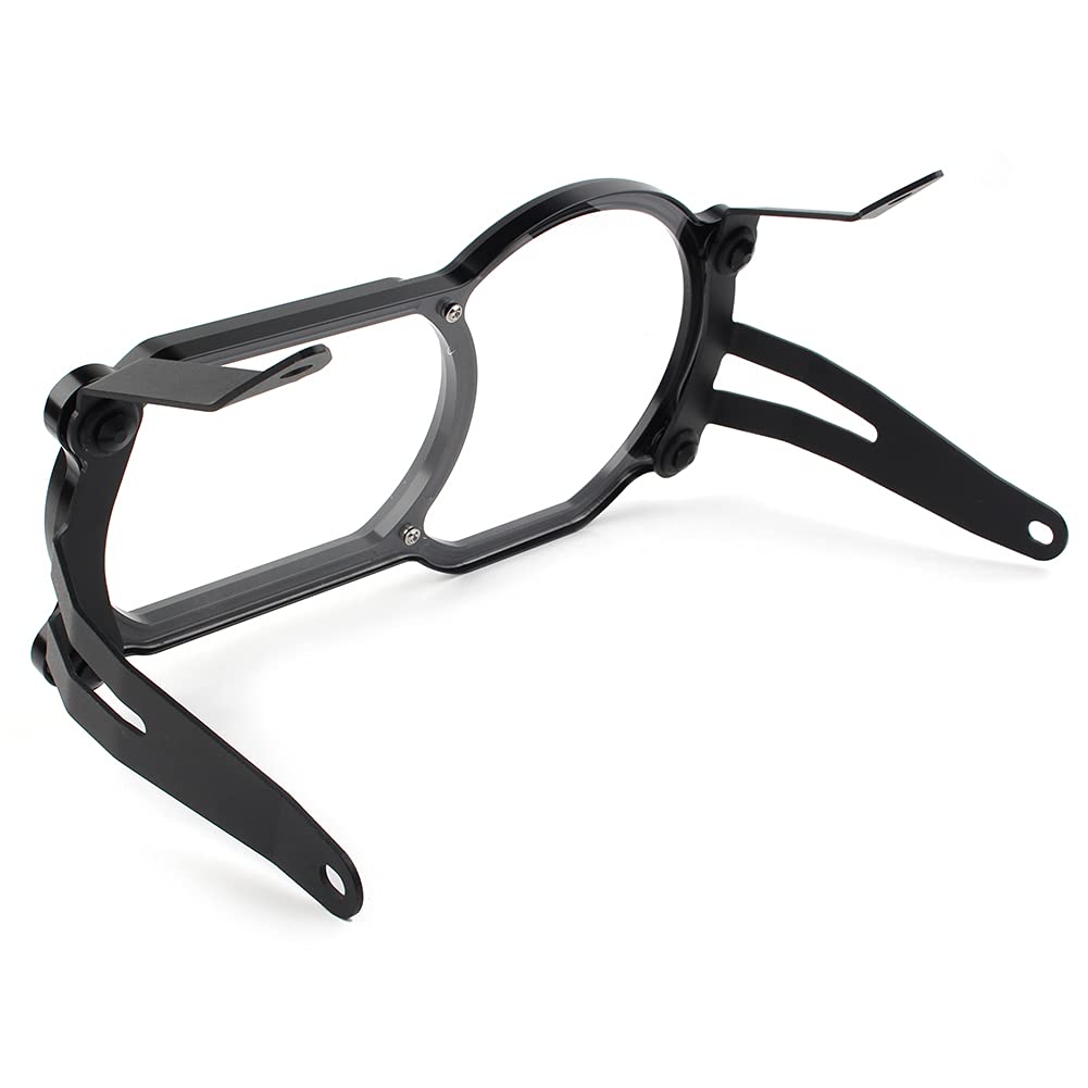 Cnfang4 Motor Front Headlight Frame Cover Protector for BMW R1200GS LC / R1200GS Adventure 2014-2020, R1250GS / R1250GS Adventure 2018-2020, Black Frame & Clear Lens