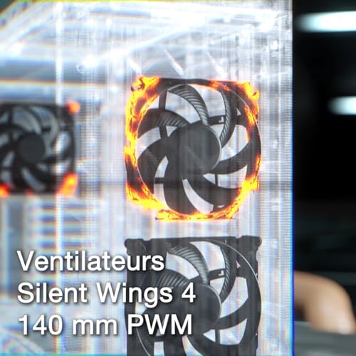 be quiet! Base Pro 901 FT ATX panneau latéral fenêtré verre trempé pas d'alimentation ATX / PS2 USBAudio - vue 3