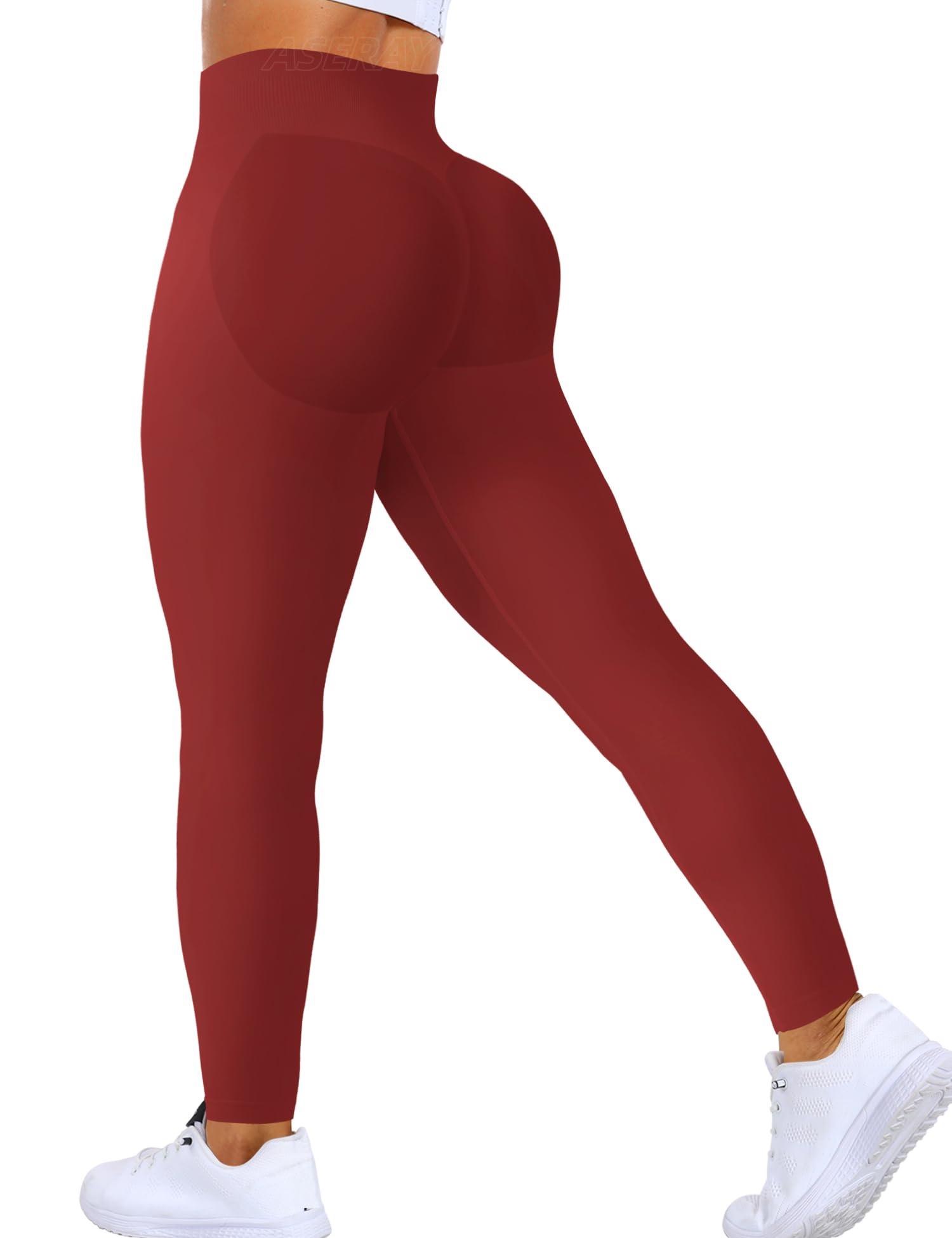 ASERAY Seamless Leggings Scrunch Butt Lifting Leggings for Women Gym Workout Legging for Women Tummy Control Yoga Pant