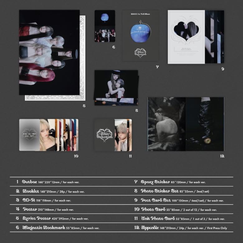 Amazon.co.jp: NMIXX - 1st Full Album [ Blue Valentine ] 韓国盤