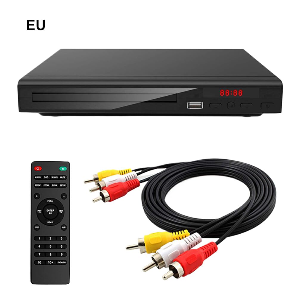 Lettore CD con Microfono HD 1080P Compatto per Smart TV Funzionalità Intelligente Lettore FORCD per Smart TV Mini Lettore FORCD