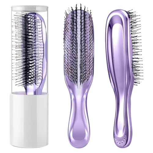 Brosse à cheveux démêlante anti-nœuds à poils doux pour femmes
