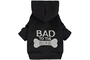 Bad to the Bone Dog Hoodie - Unleash Your Pup's Inner Attitude