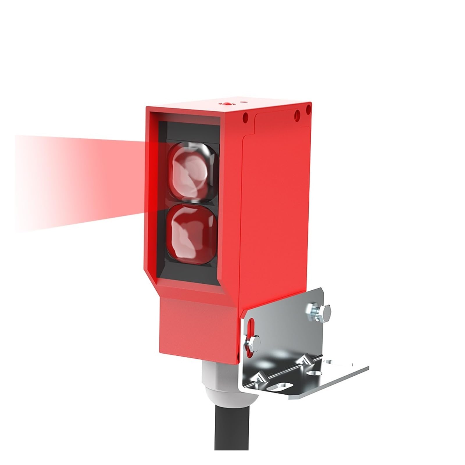 Sensor fotoeléctrico cuadrado, interruptor óptico infrarrojo, reflexión difusa, IP67, impermeable, 24-220 V CA/CC, universal, distancia de 7 m(3-Wire NPN NO IP67)