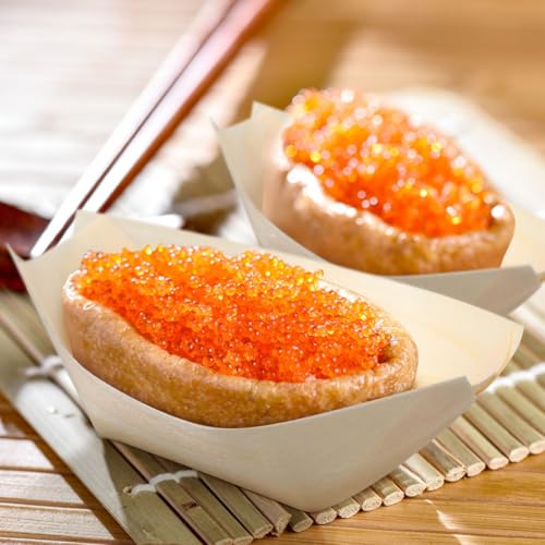 Platos desechables de madera para sushi 250 pcs miniatura 6