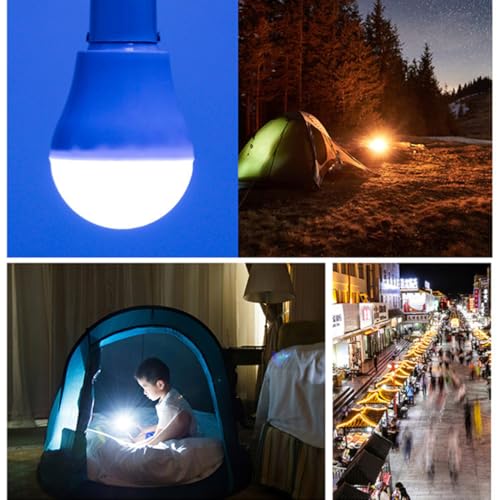 Lampe pour la tente de camping avec panneau solaire et prise USB