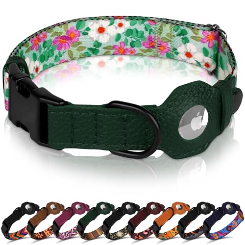Collier chien avec support Apple AirTag et boucle métal robuste