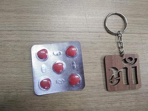 MH HILLS Man Power 100 mg Tablets for Man (1 * 5 TAB) (3 pis condoms free) (1 Key chain free) - Image 2