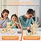 STEM Solarbetriebenes 3D Holzpuzzle - DIY Windmühlenhaus Bausatz,Wissenschaftliches Lernspiel für Kinder 8-15 & Erwachsene,Kreatives Modellbauprojekt,Klare Anleitung auf Deutsch.