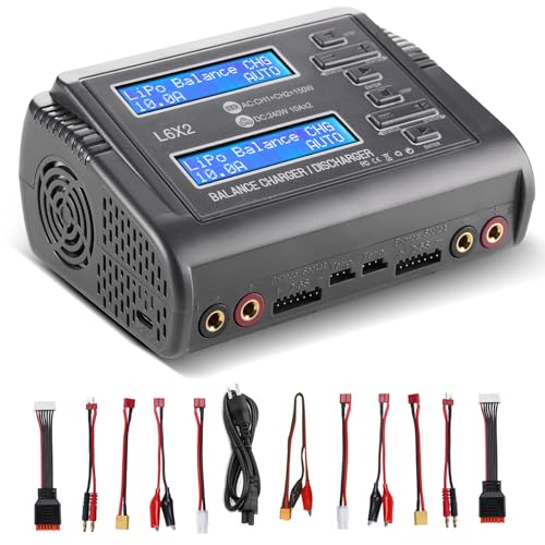 LiPo Battery Charger Fast Balance Battery Chargers Discharger for 1S-6S LiPo Li-ion Life LiHV 1S-15S...