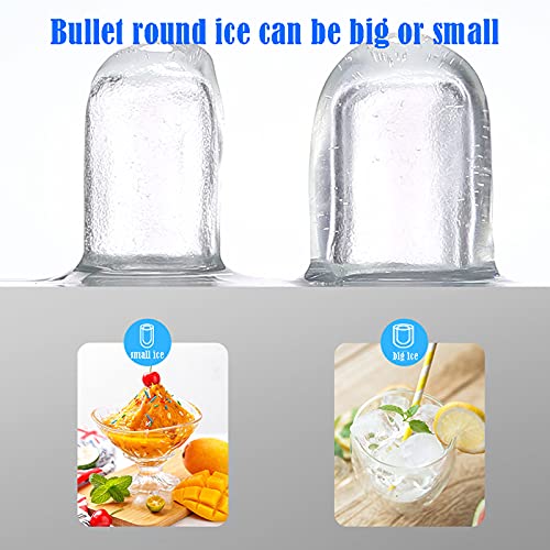 MHGD Tragbare Eiswürfelbereiter, Eisbereiter für kleine Eiswürfel auf der Arbeitsplatte, Eiswürfelbereiter, geräuscharm… – Bild 5