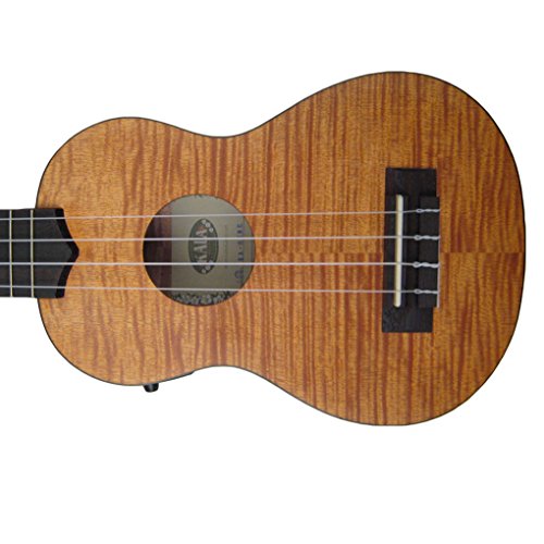 Kala Ka-seme exotique électro-acoustique Ukulélé soprano en acajou – Construit dans EQ et accordeur - Les Beatles, Paul McCartney, John Lennon, RIngo Starr, George Harrison Kala Ka-seme exotique électro-acoustique Ukulélé soprano en acajou – Construit dans EQ et accordeur – Image 3