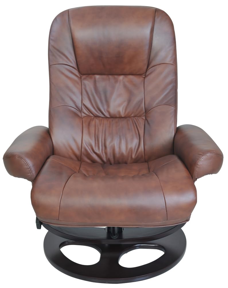 BarcaLounger Jacque Reclining Pedestal Chair – Hilton - Whiskey